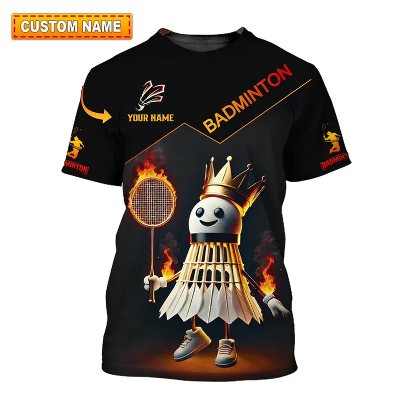 Badminton Aesthetic - Badminton Spor T-shirt erkek Giyim Serin
