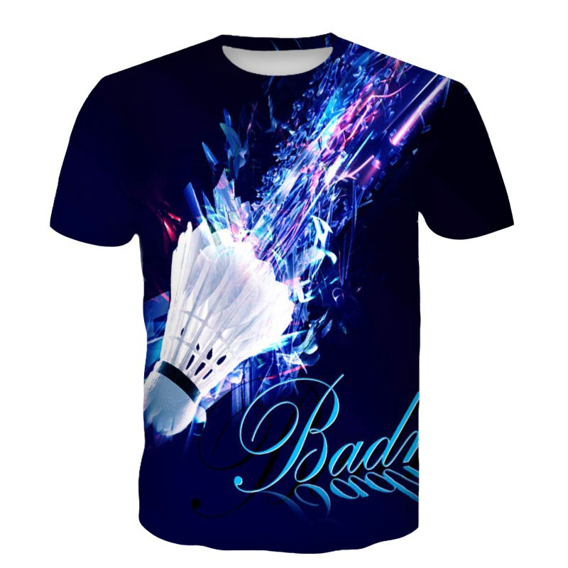 Badminton T-Shirt Raketle 3D B - Badminton Aesthetic incelemesi ve fiyatı